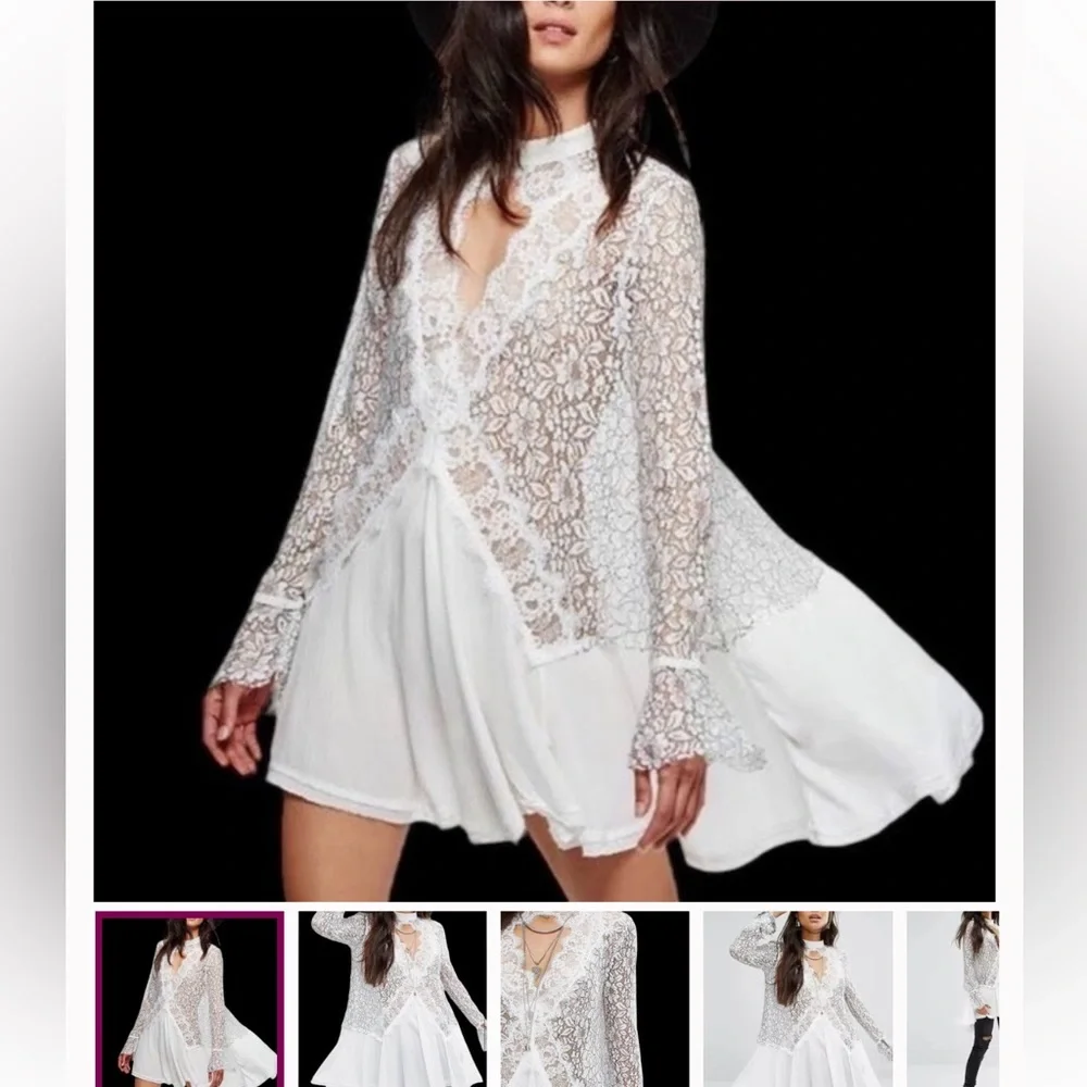 Free people Tell Tale White Dress - Picture 6 of 6